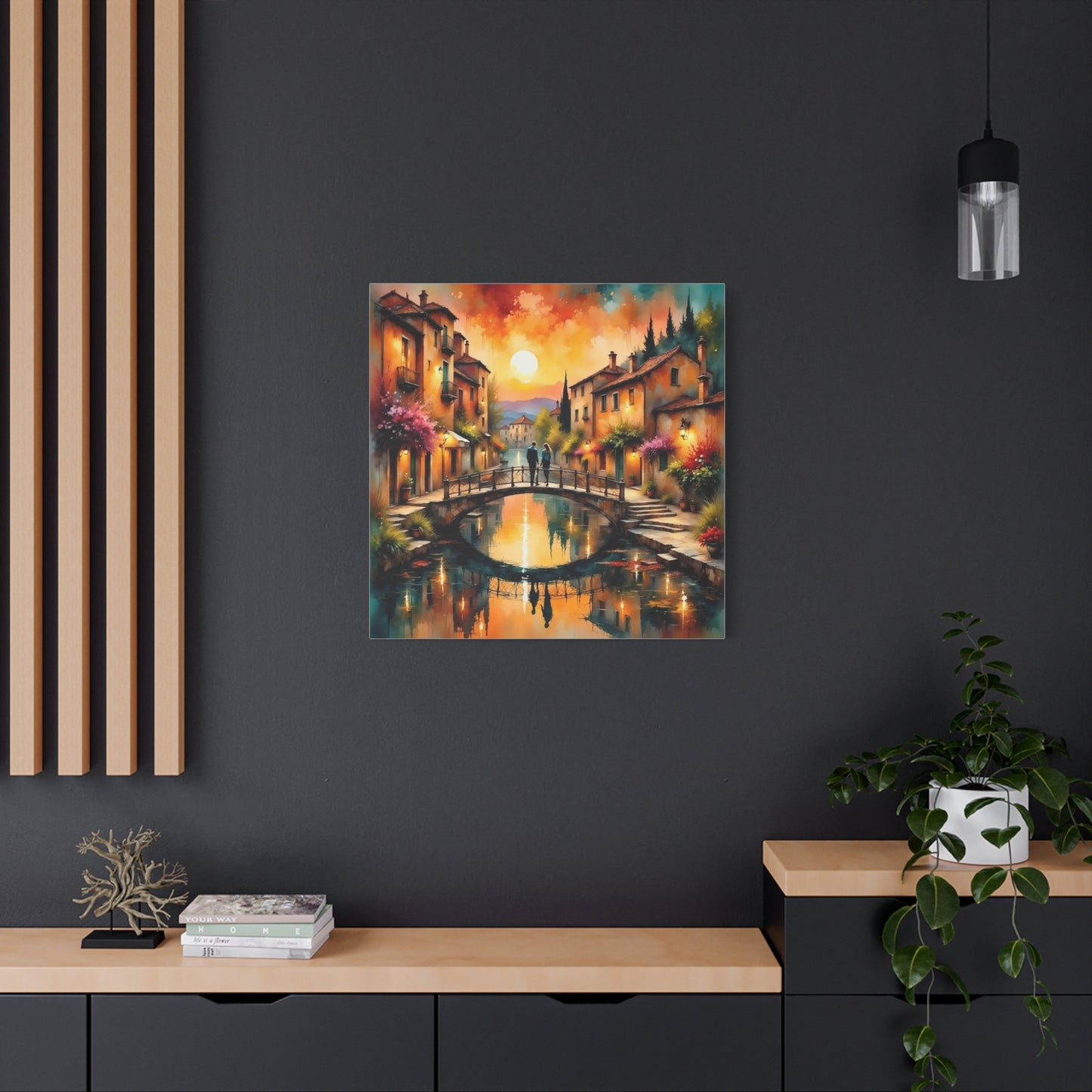 Date on the Bridge Abstract Art