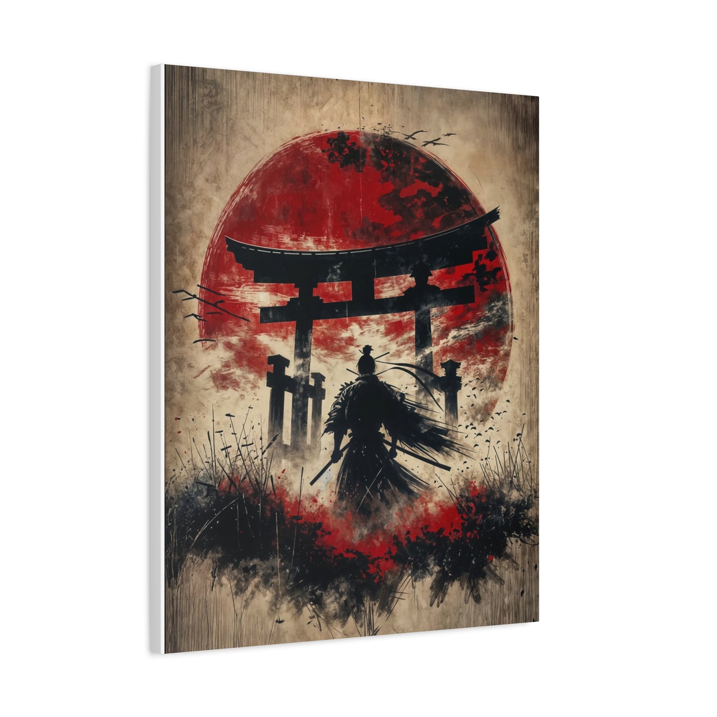 Samurai Asian Abstract Art