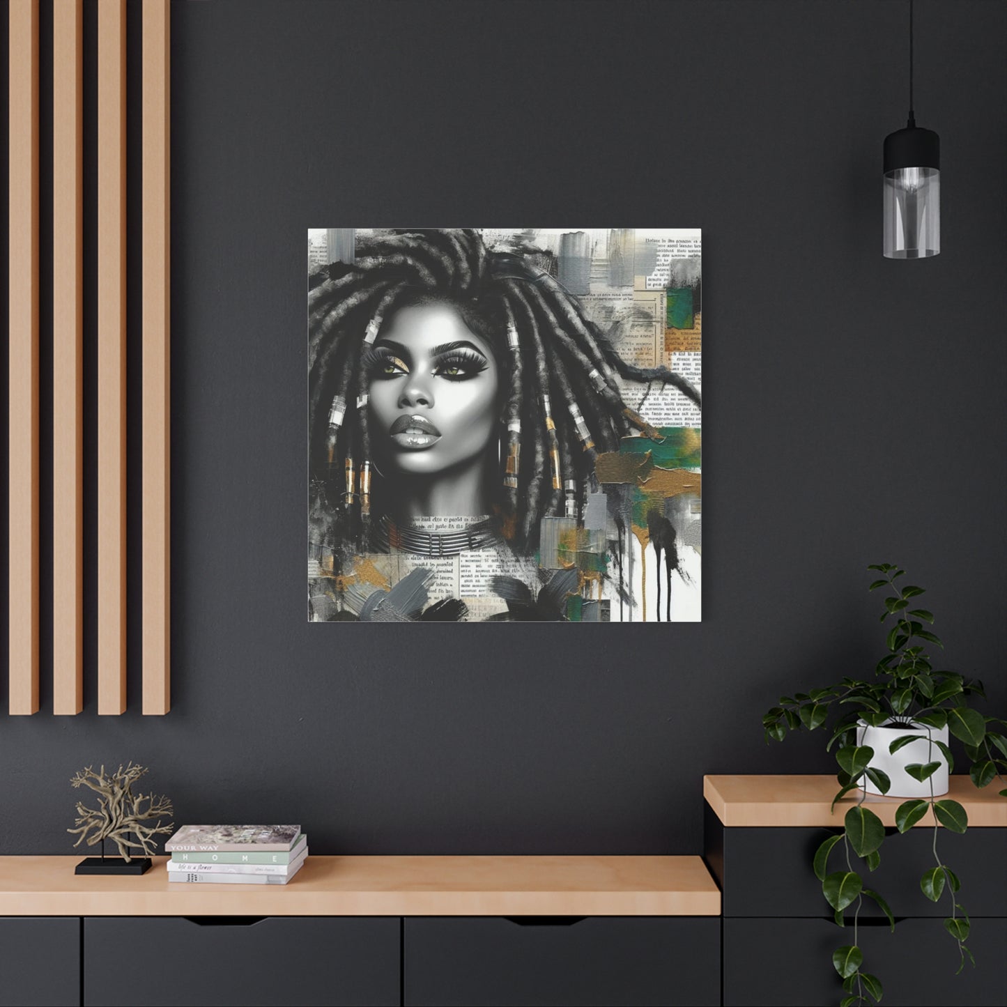 Beautiful Black Woman Canvas Art