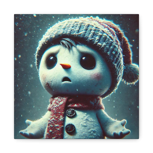 The Little Snowman Abstract Art
