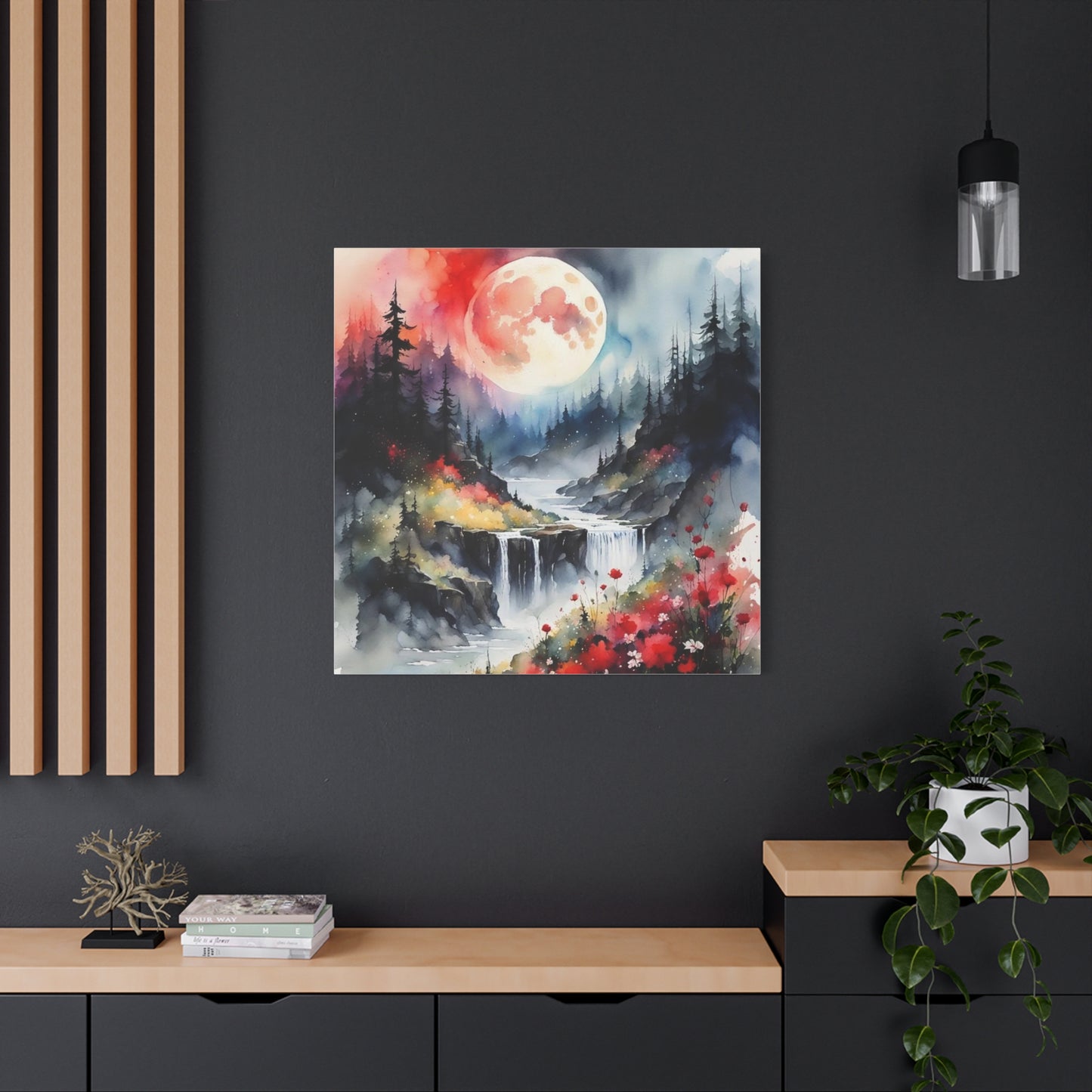 Large Moon Asian Abstract Art