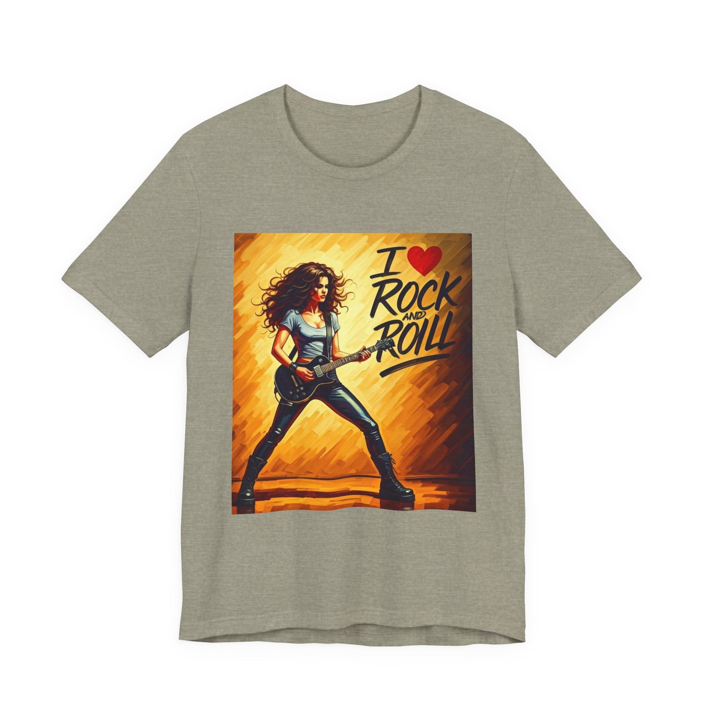 I Love Rock and Roll Abstract T-Shirt