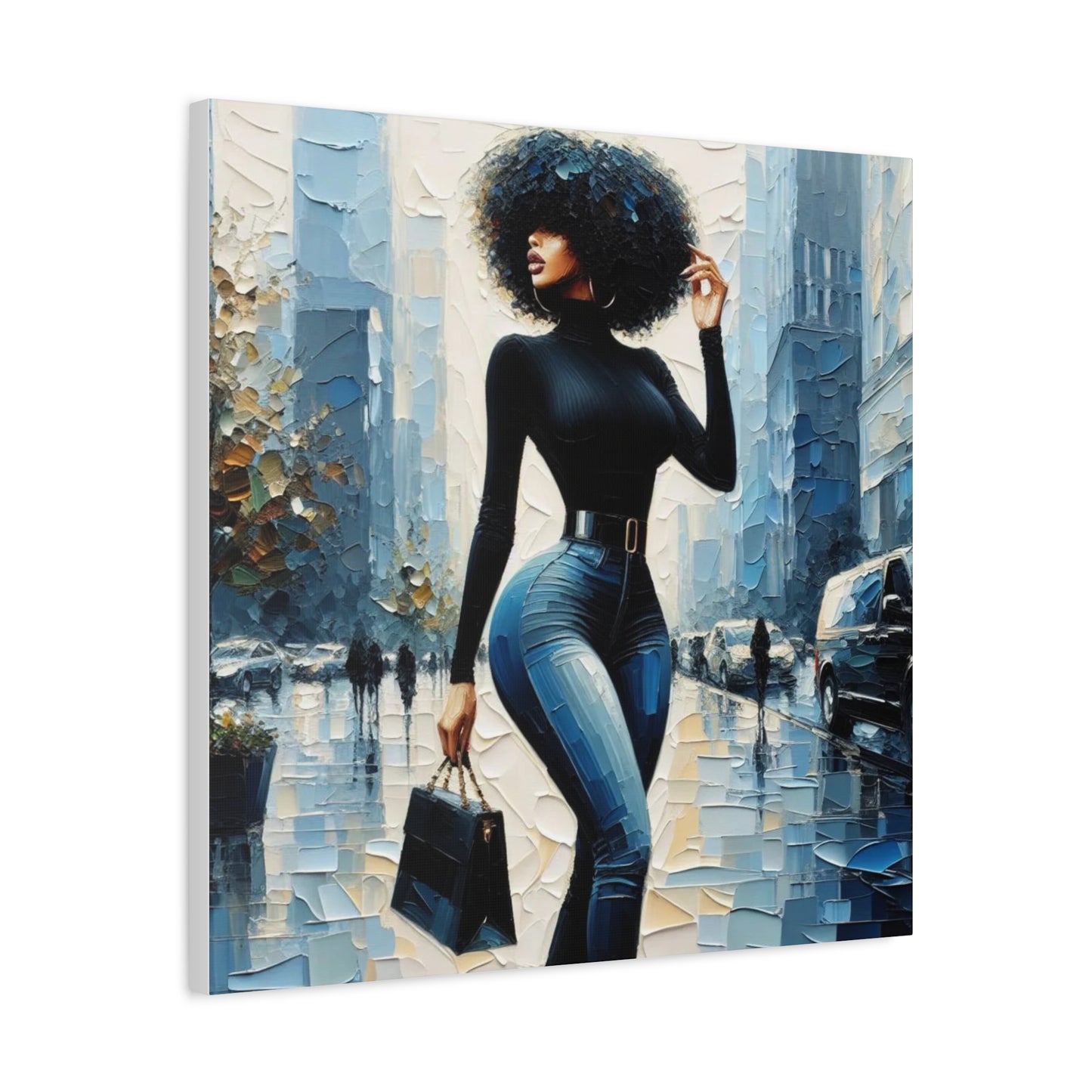 Beautiful Black Woman Canvas Art
