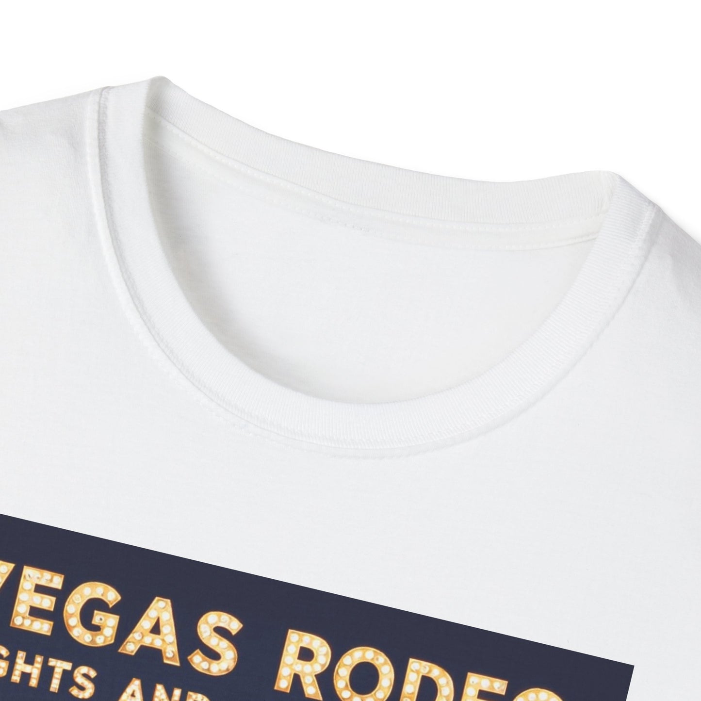 Vegas Rodeo Lights and Rhinestones Western Boho, Unisex T-Shirt,