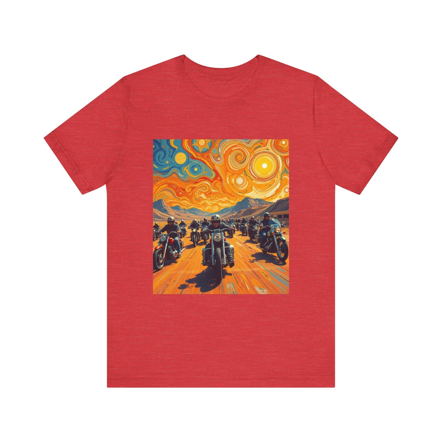 Black Hills Bikers in Sturgis Abstract Tee