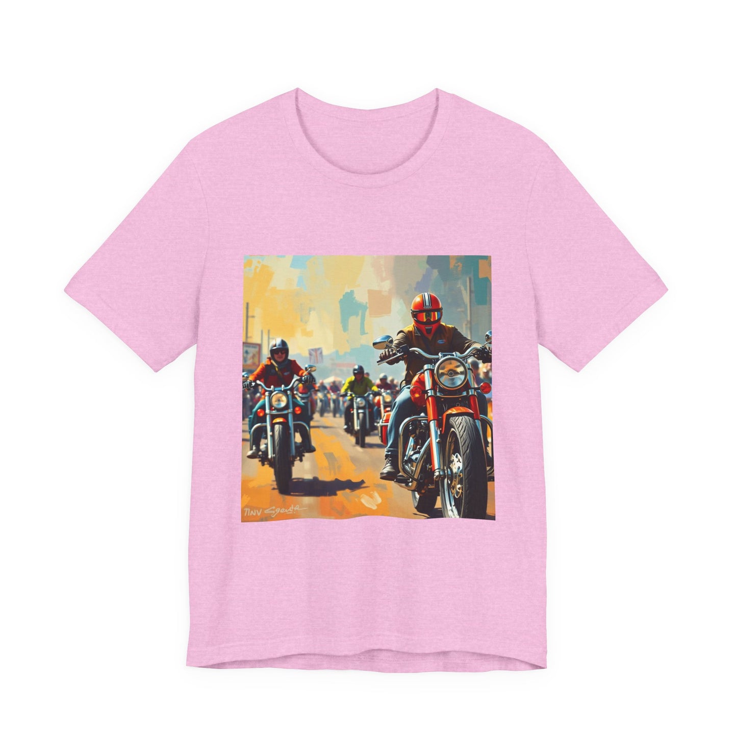 Black Hills Bikers in Sturgis Abstract Tee 1
