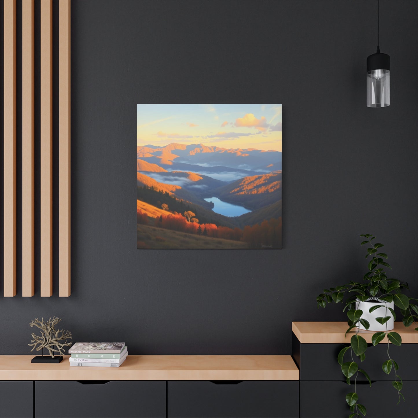 Canvas Print - The Ozark Mountain Lake Art