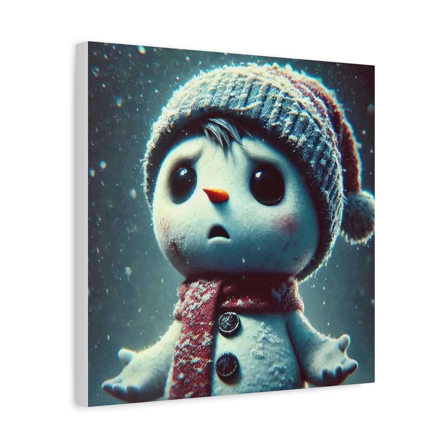 The Little Snowman Abstract Art