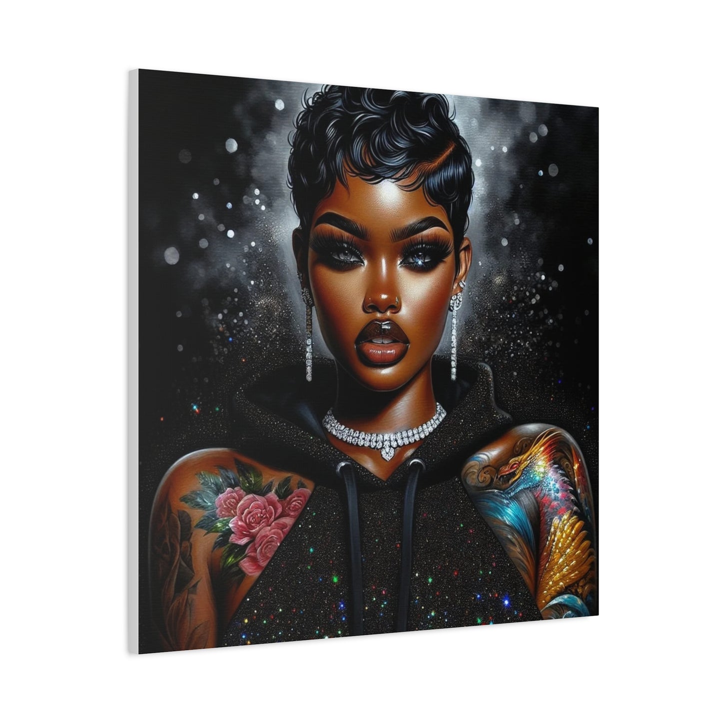 Beautiful Black Woman Canvas Art