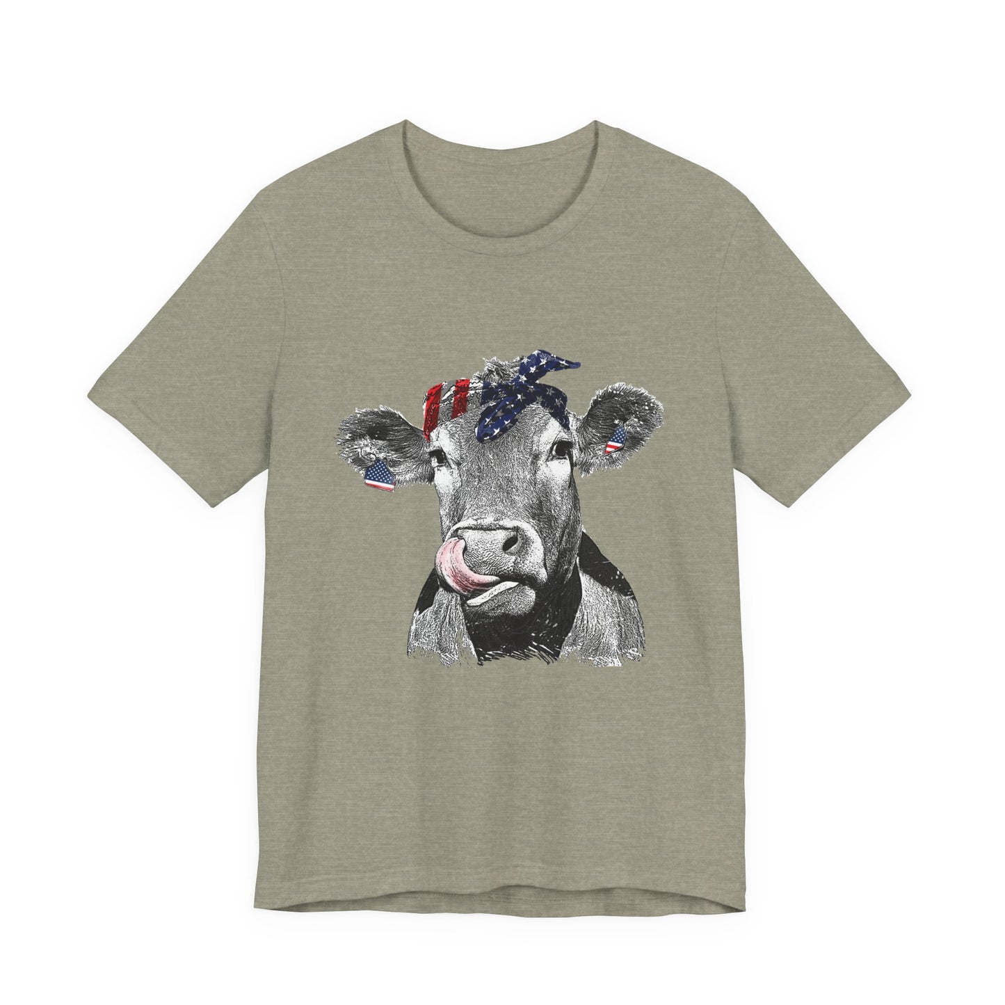 Cow with Flag Bandanna T-Shirt