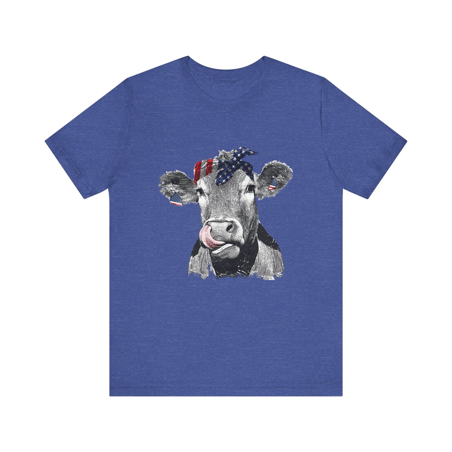 Cow with Flag Bandanna T-Shirt