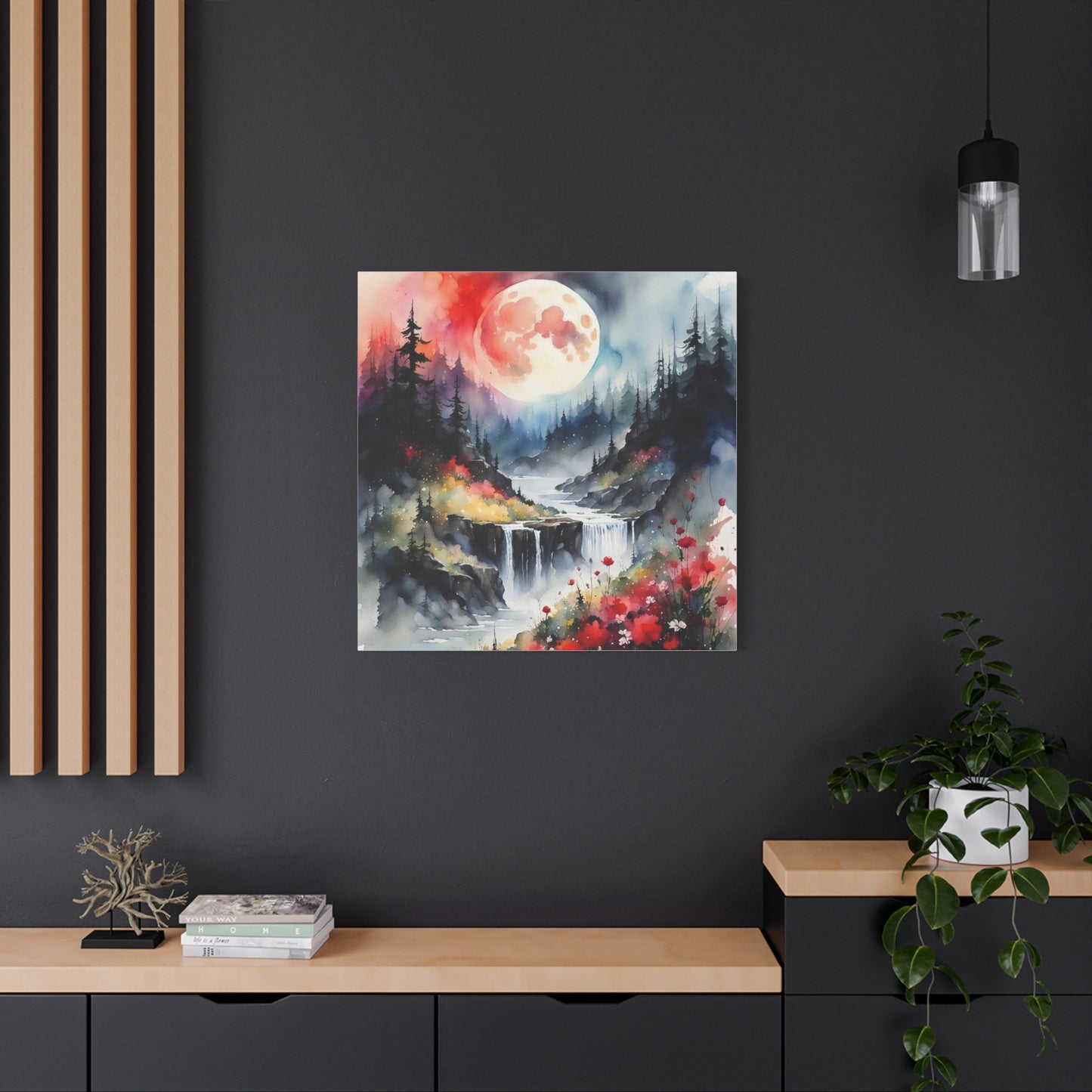 Large Moon Asian Abstract Art