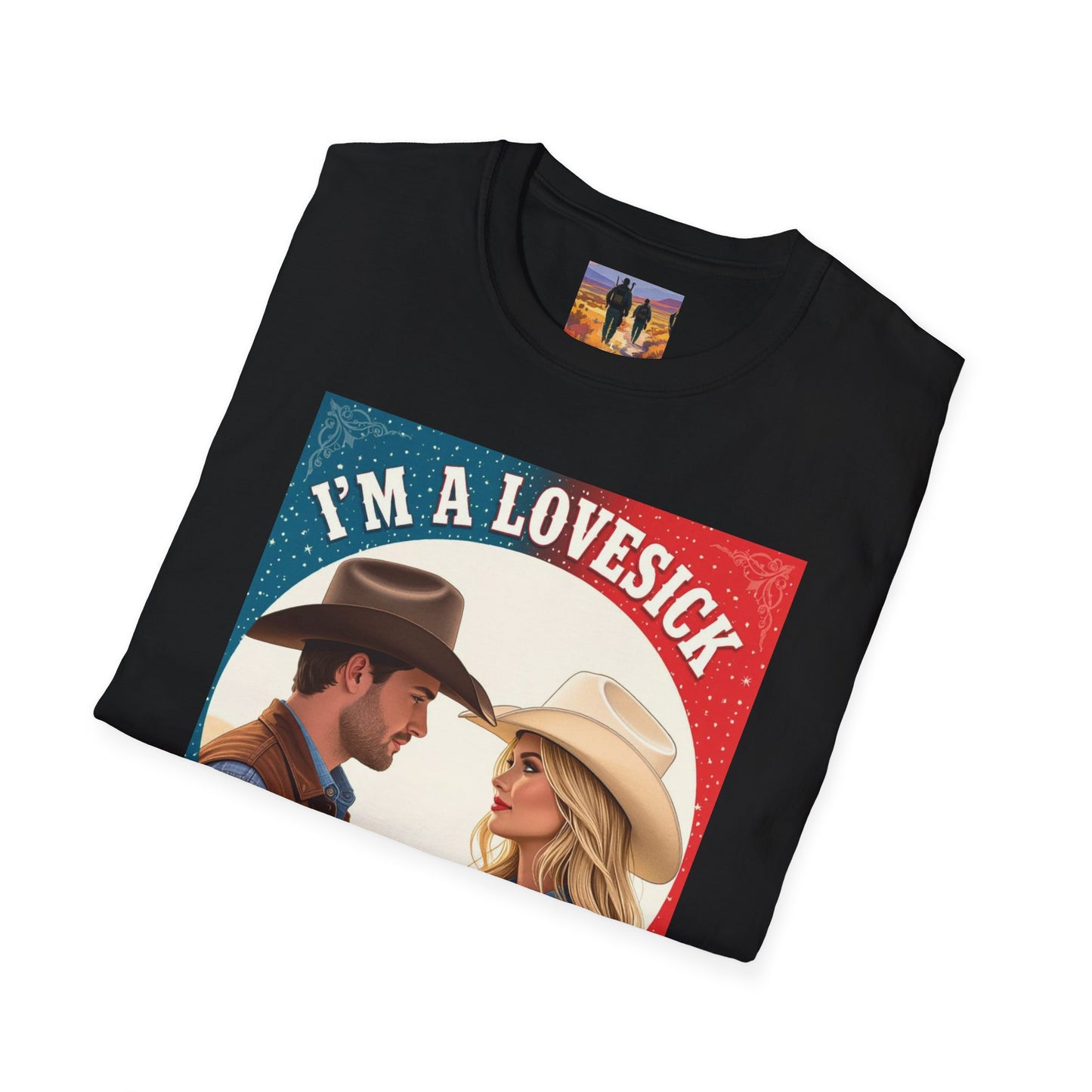 I'm a Lovesick Cowboy Western Boho, Unisex T-Shirt,