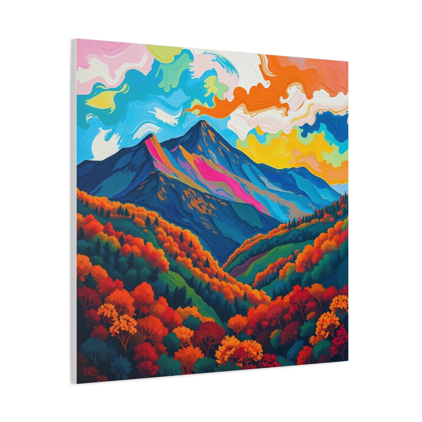 Canvas Wall Art - Abstract Black Hills Scenic