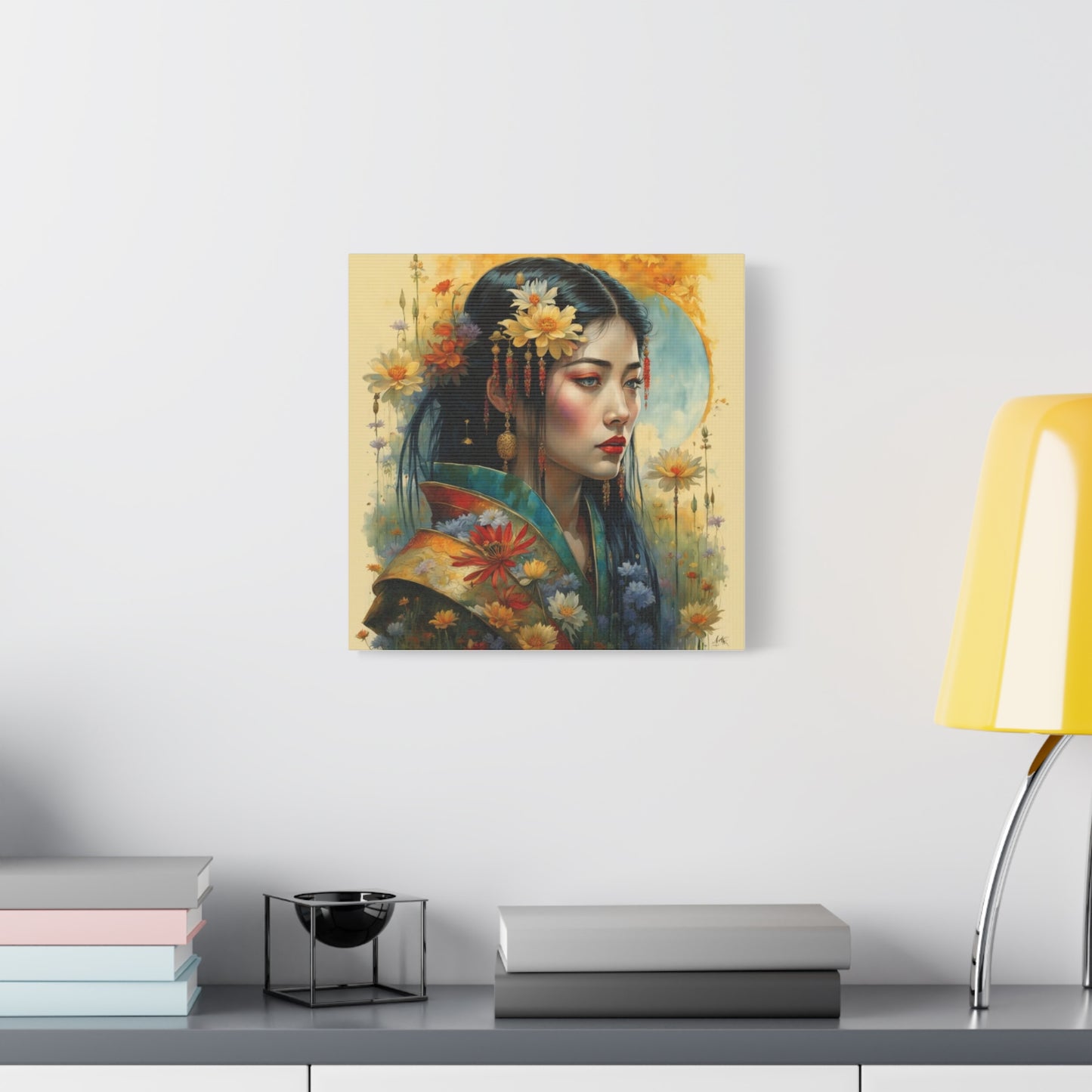 Beautiful Woman Asian Abstract Art
