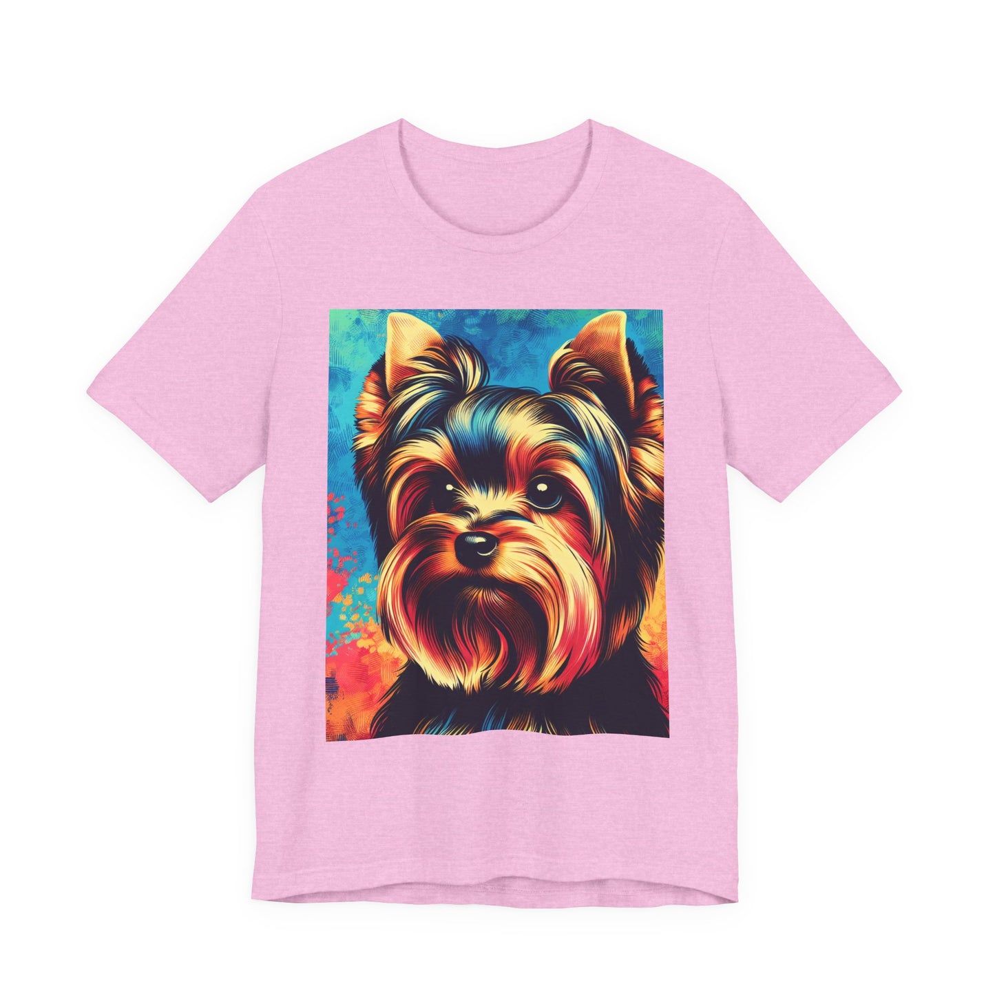 Retro Colorful Yorkie Tee - Unisex Shirt