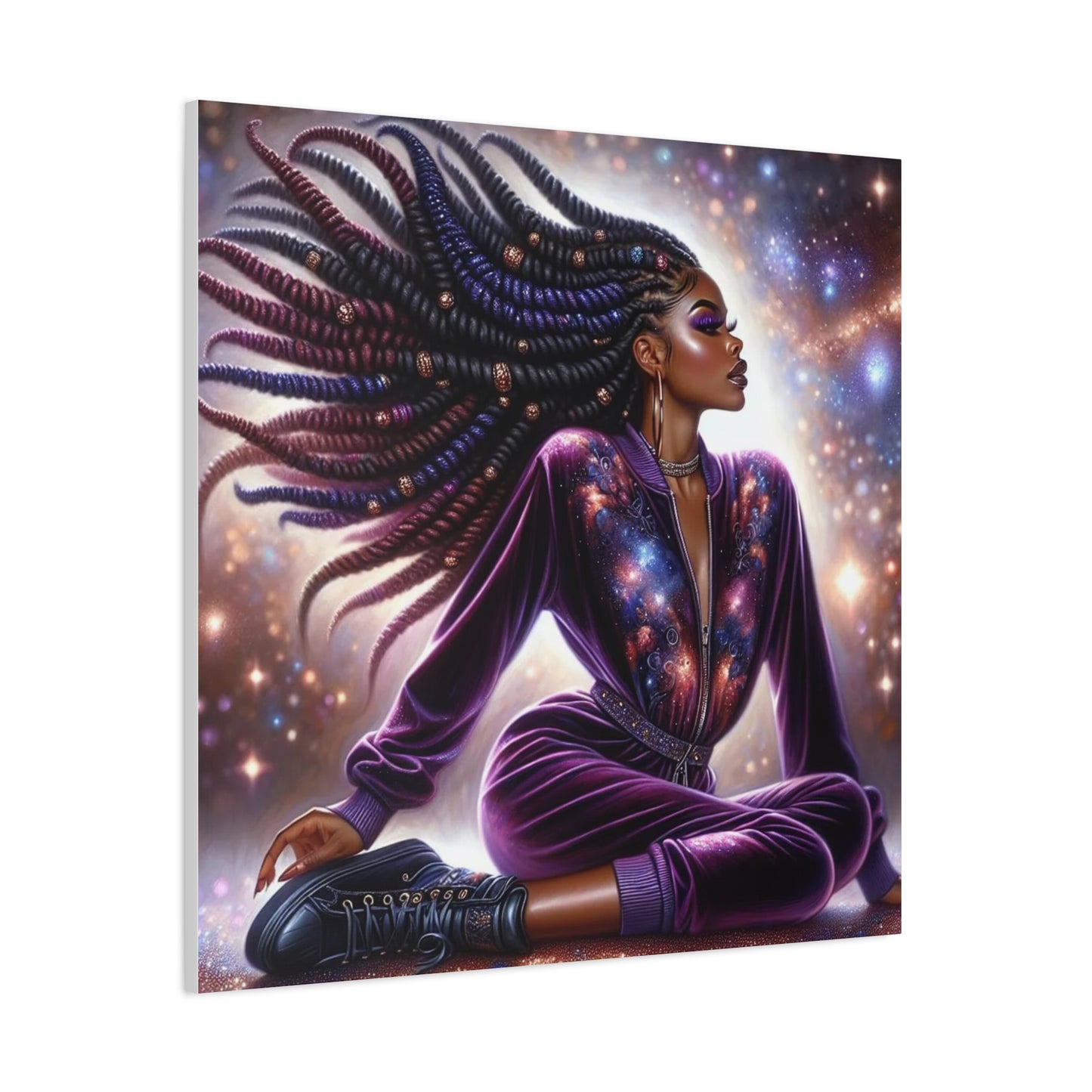 Beautiful Black Woman Canvas Art