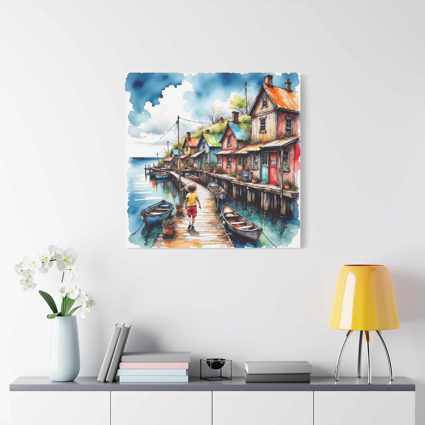 Child Going Home Abstract Art