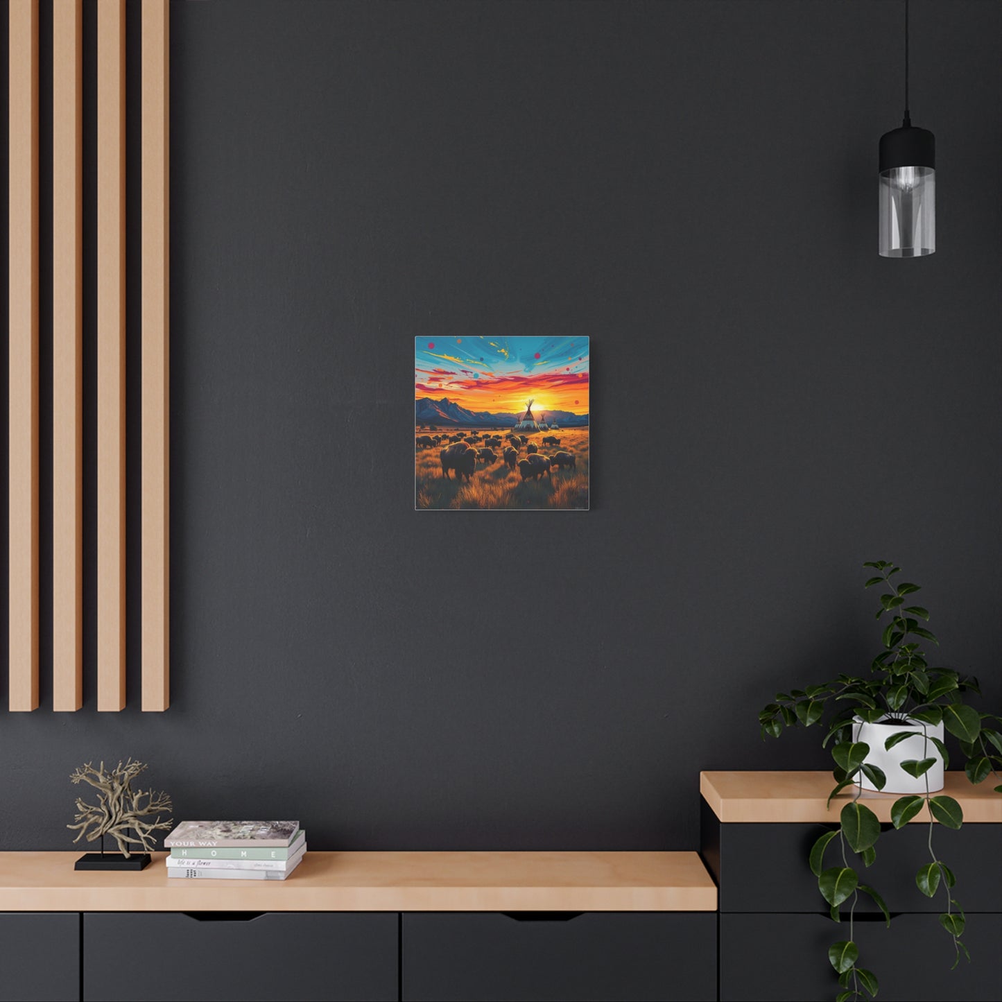 Canvas Print -Where the Buffalo Roam Wall Art