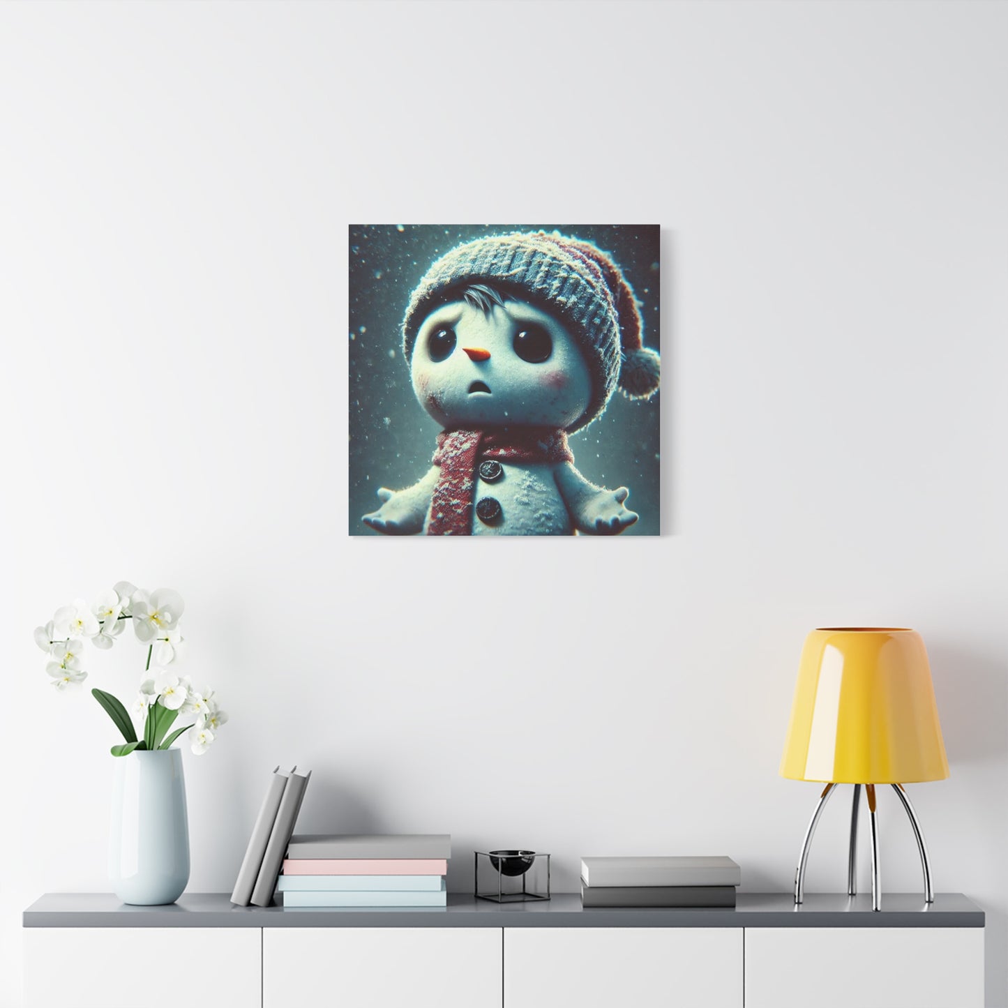 The Little Snowman Abstract Art