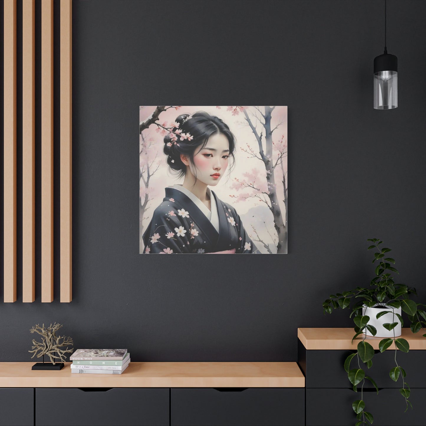 Beautiful Woman Asian Abstract Art