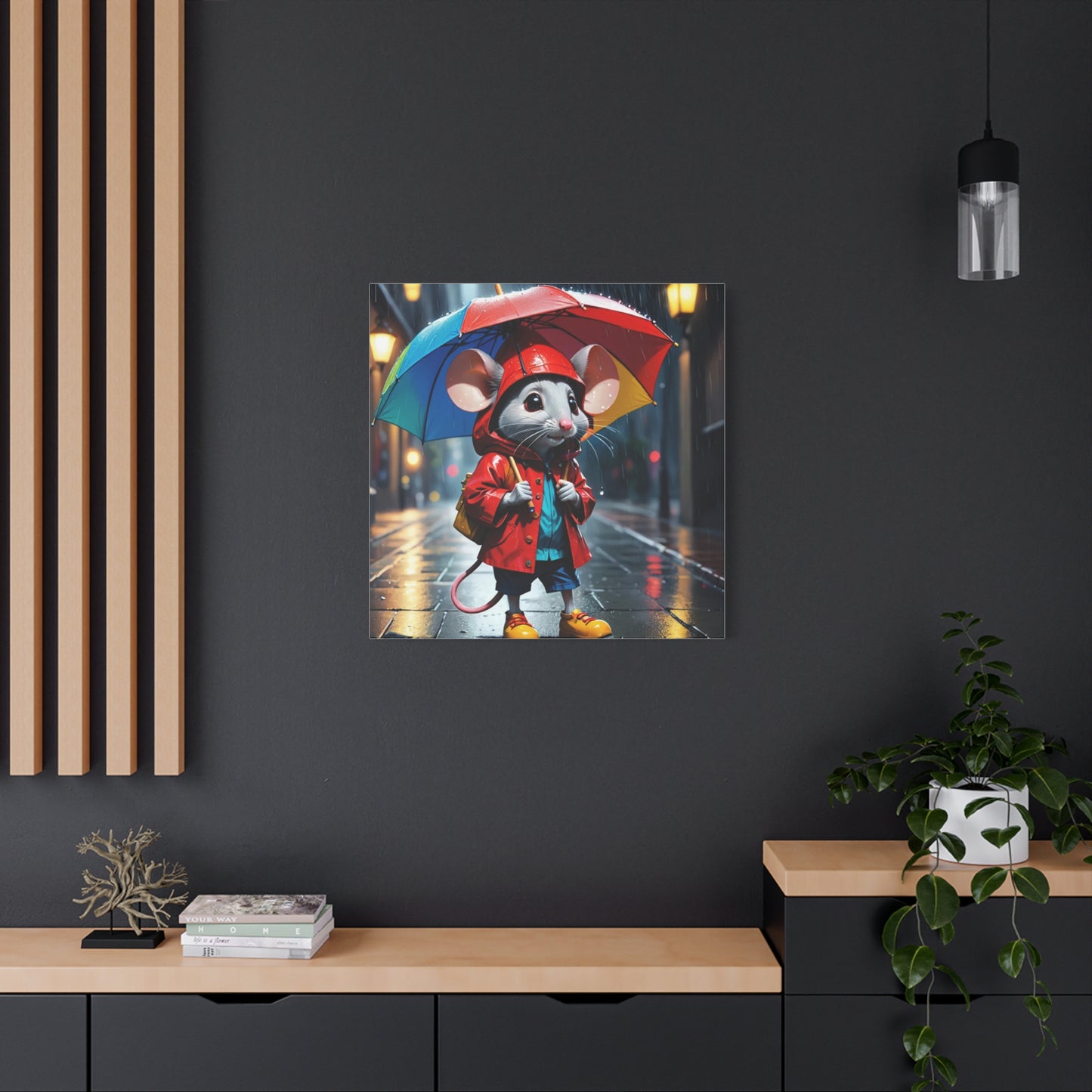 Mouse in the Rain Art