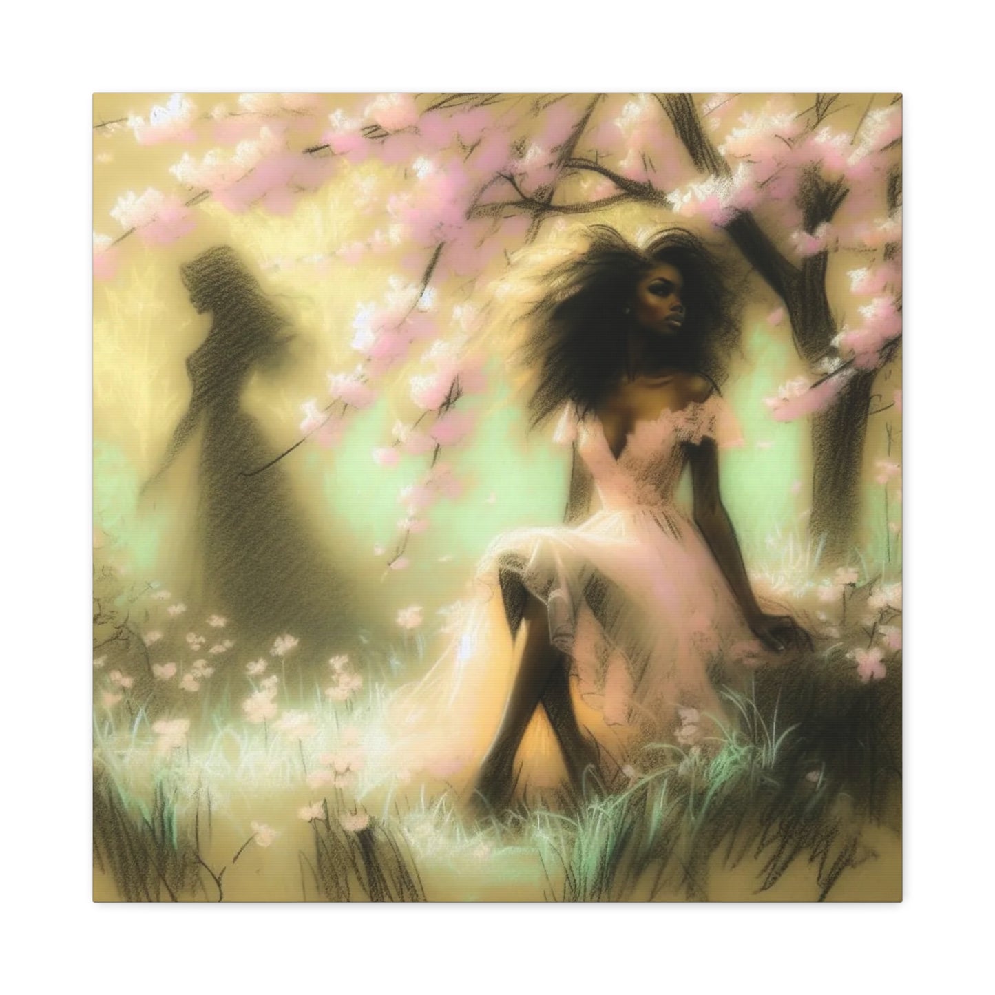 Beautiful Black Woman Canvas Art