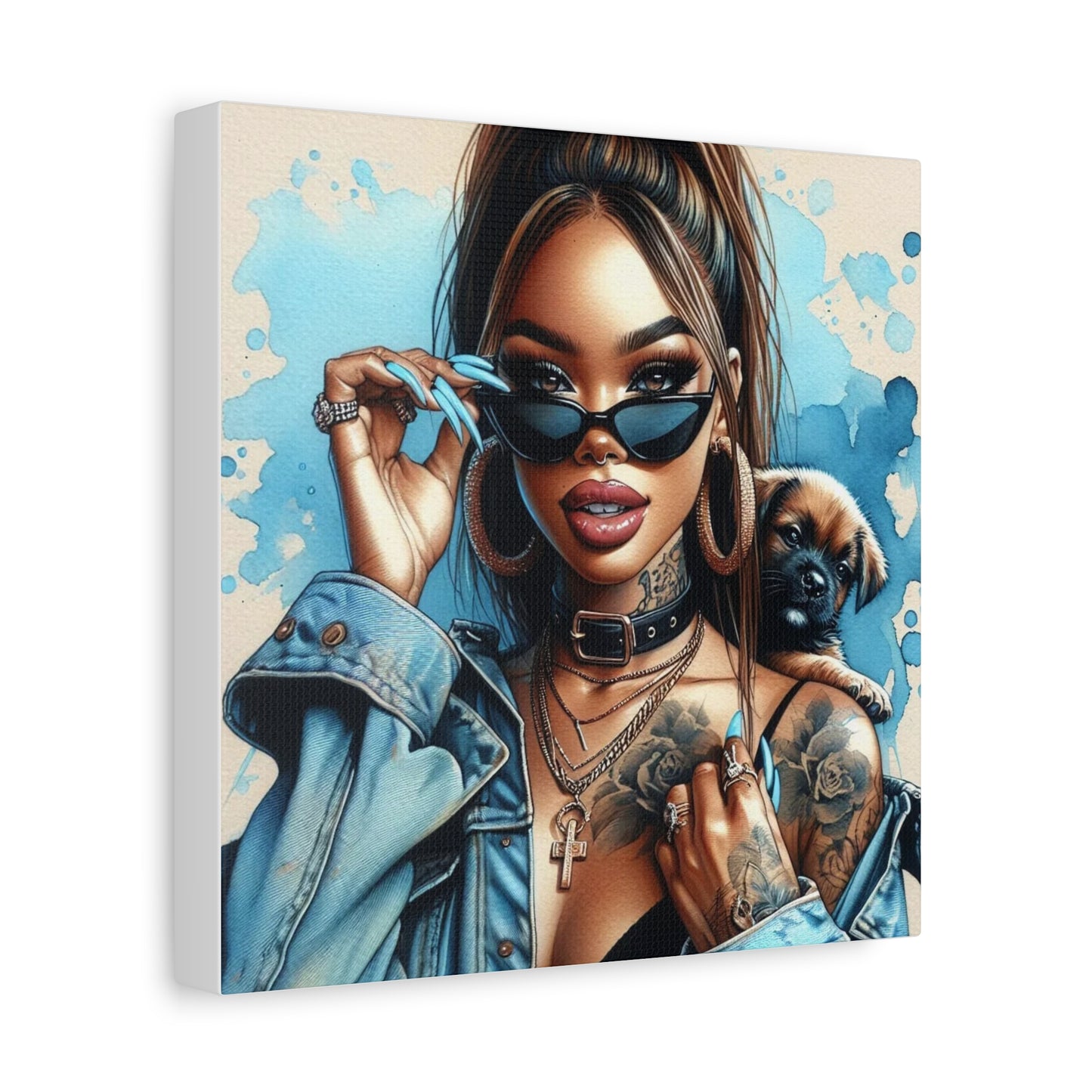 Beautiful Black Woman Canvas Art
