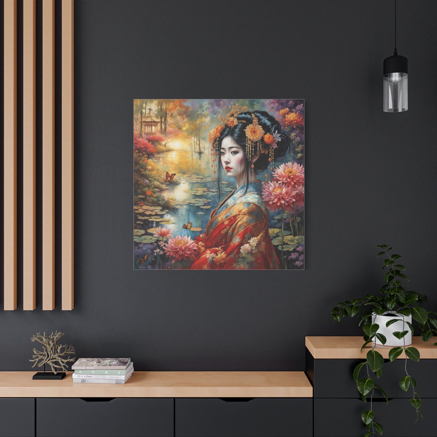 Beautiful Woman Asian Abstract Art