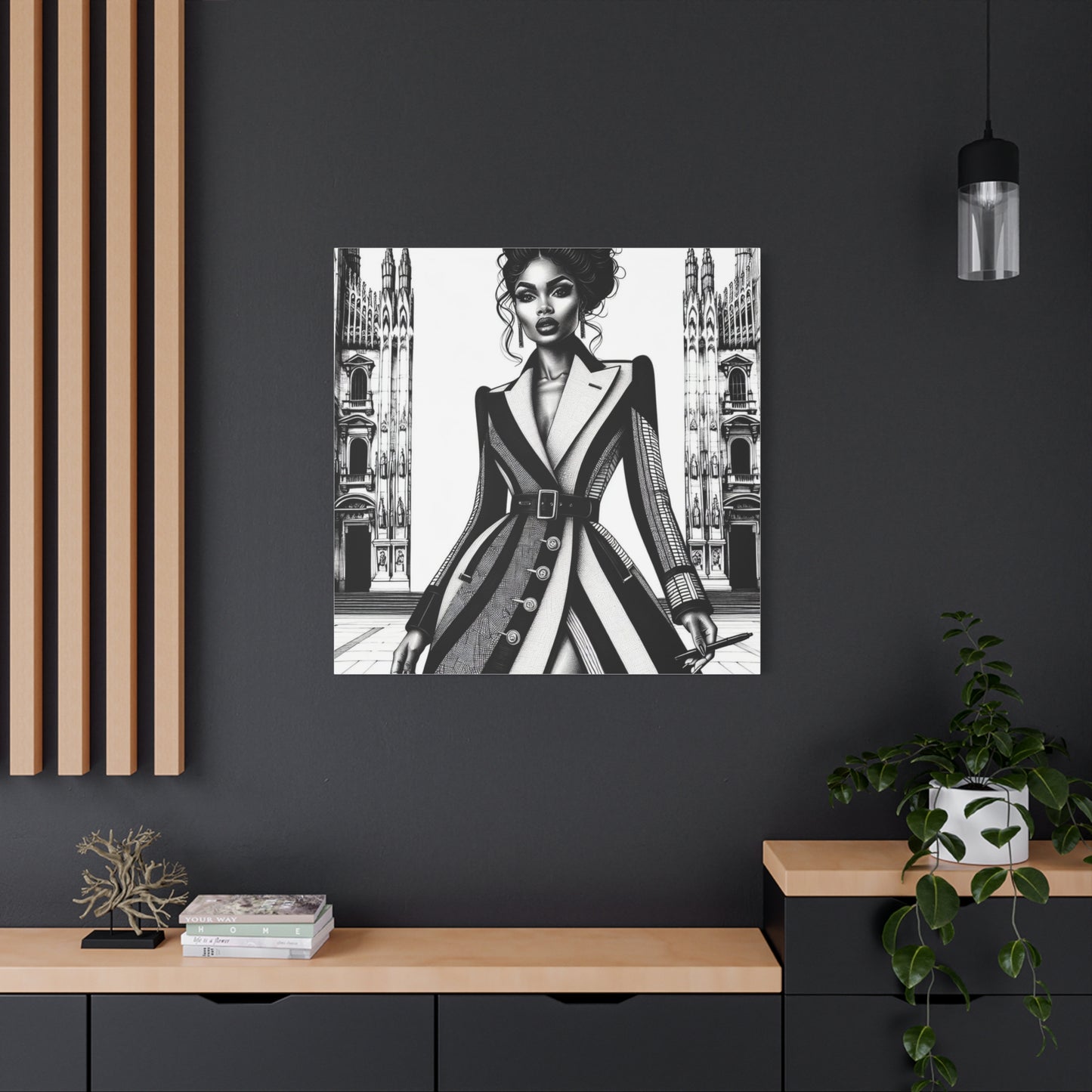 Beautiful Black Woman Canvas Art