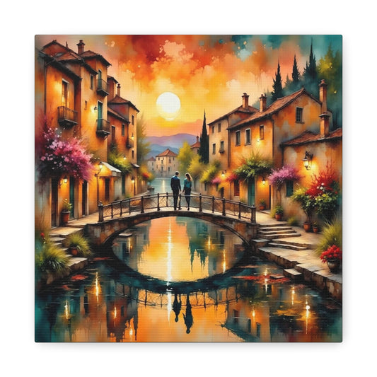 Date on the Bridge Abstract Art