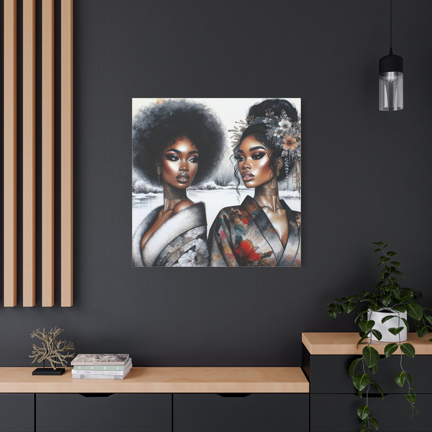 Beautiful Black Woman Canvas Art