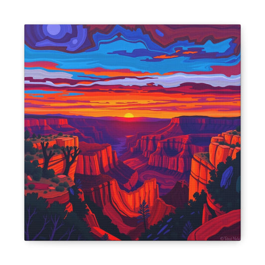 Canvas Print - Grand Canyon Abstract Art 2