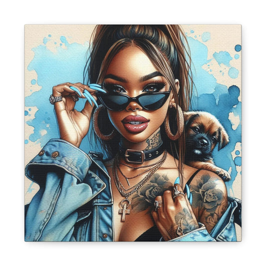 Beautiful Black Woman Canvas Art