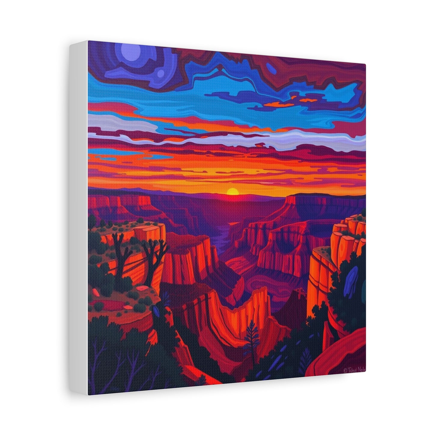 Canvas Print - Grand Canyon Abstract Art 2