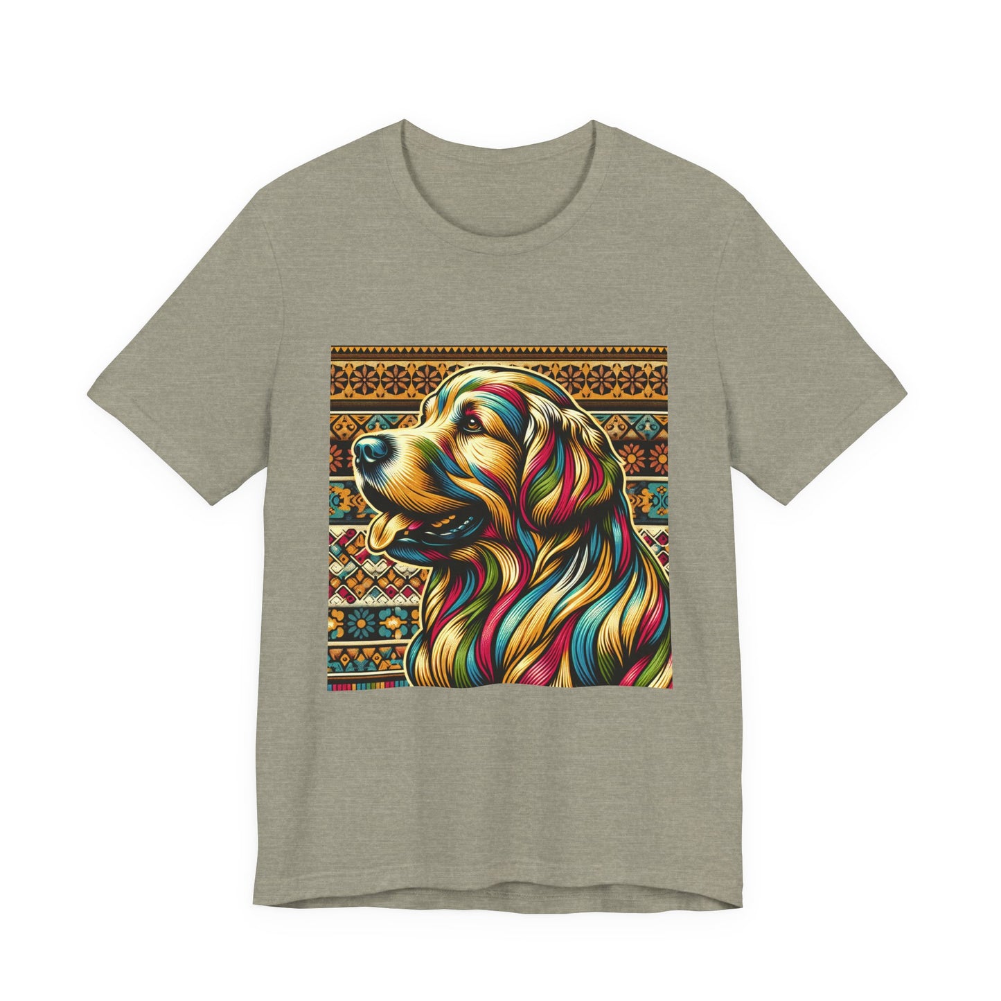 Retro Colorful Golden Retiever Tee - Unisex Shirt