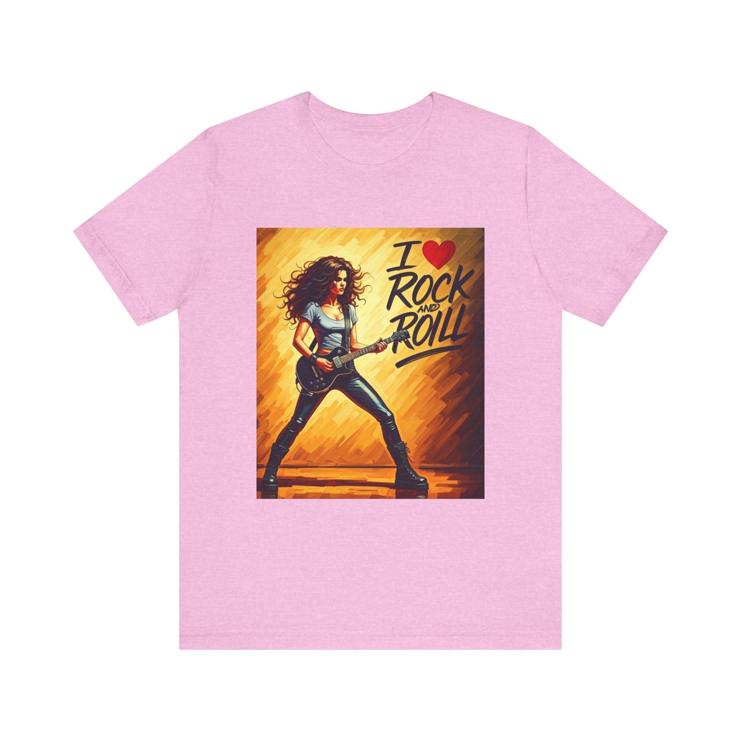 I Love Rock and Roll Abstract T-Shirt