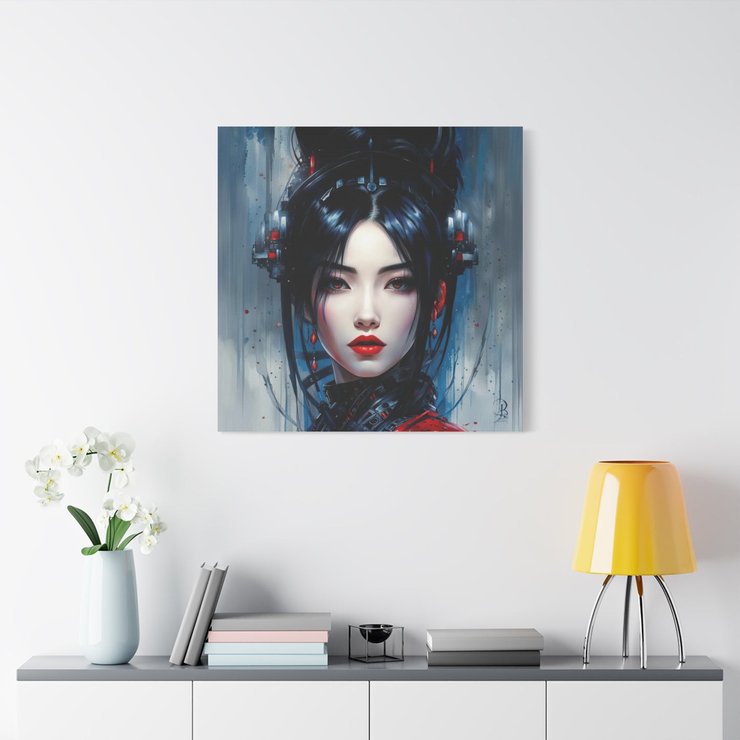Beautiful ScFi Woman Asian Abstract Art