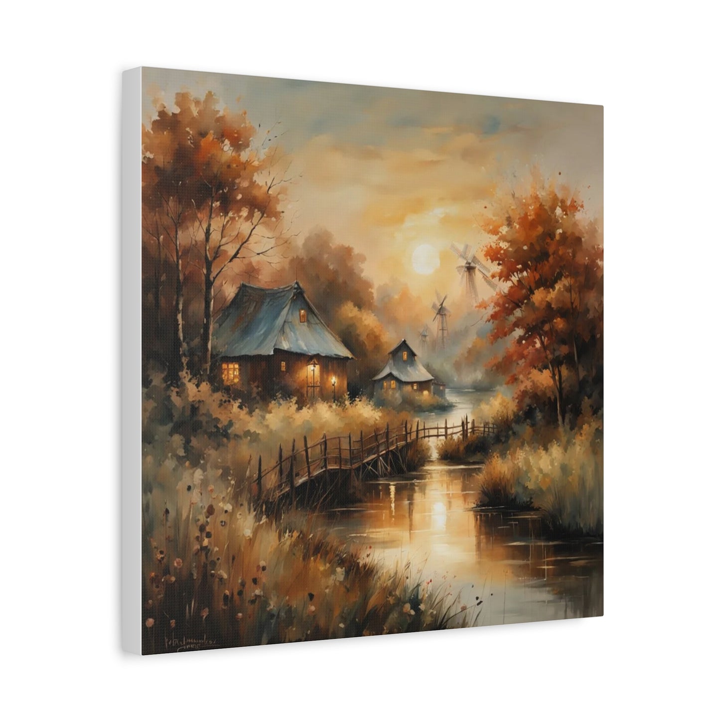 Canvas Print - Golden Hours at the Village Wall Art