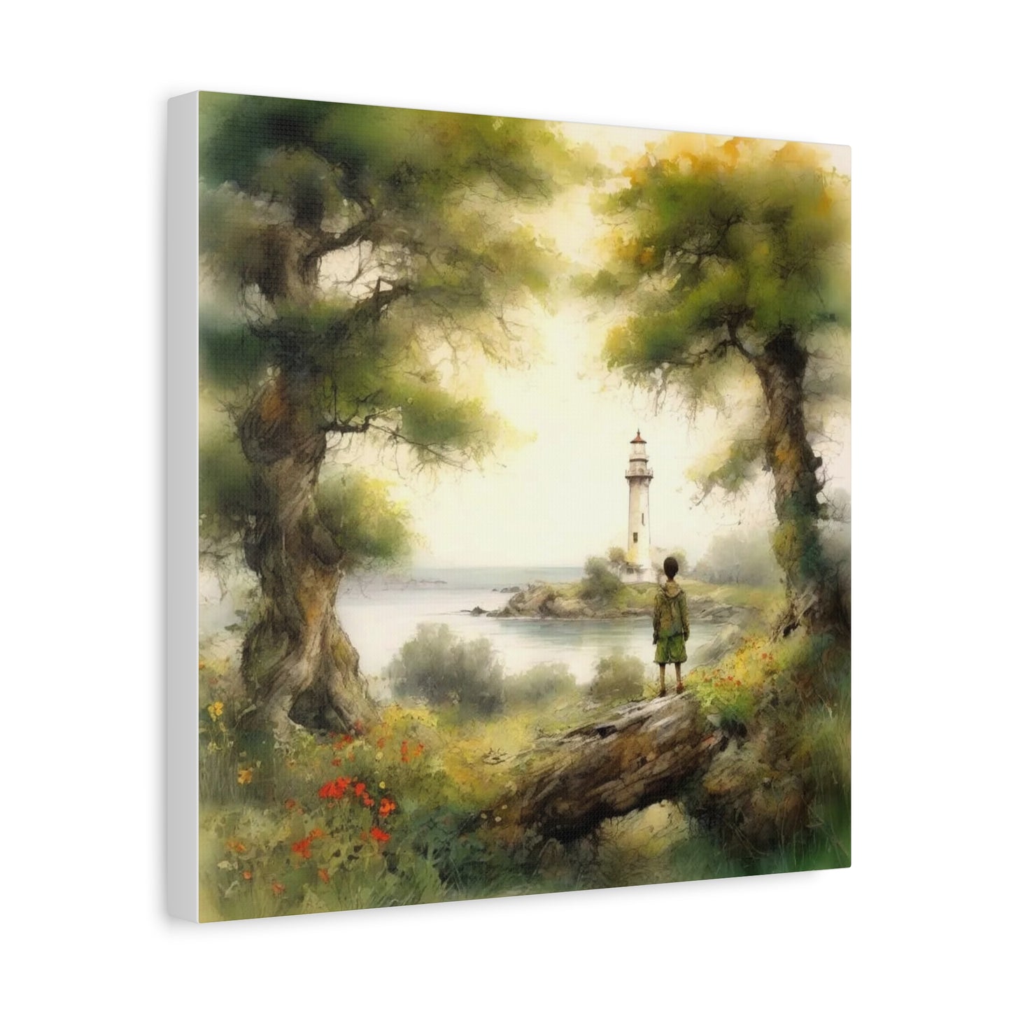 Boy and the Lighthouse Art