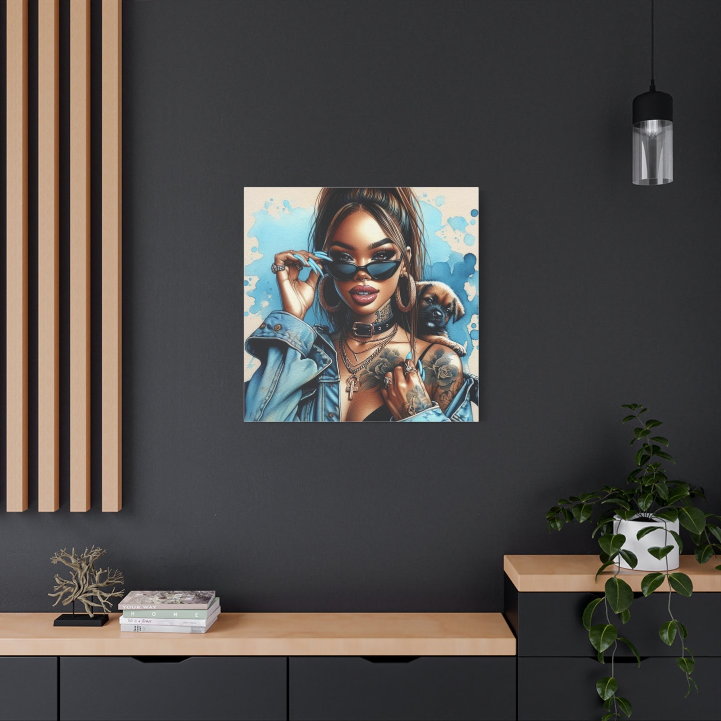 Beautiful Black Woman Canvas Art