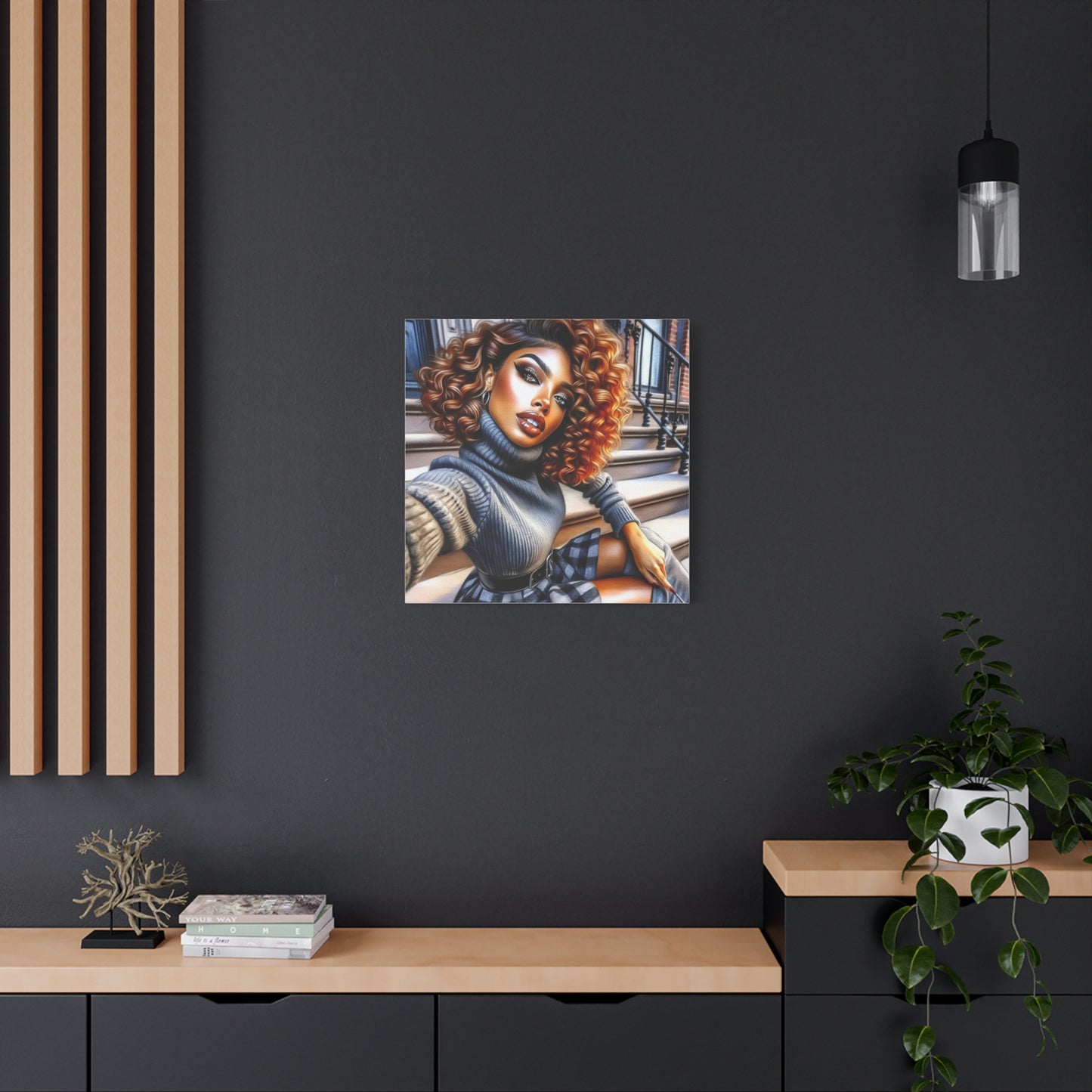 Beautiful Black Woman Canvas Art