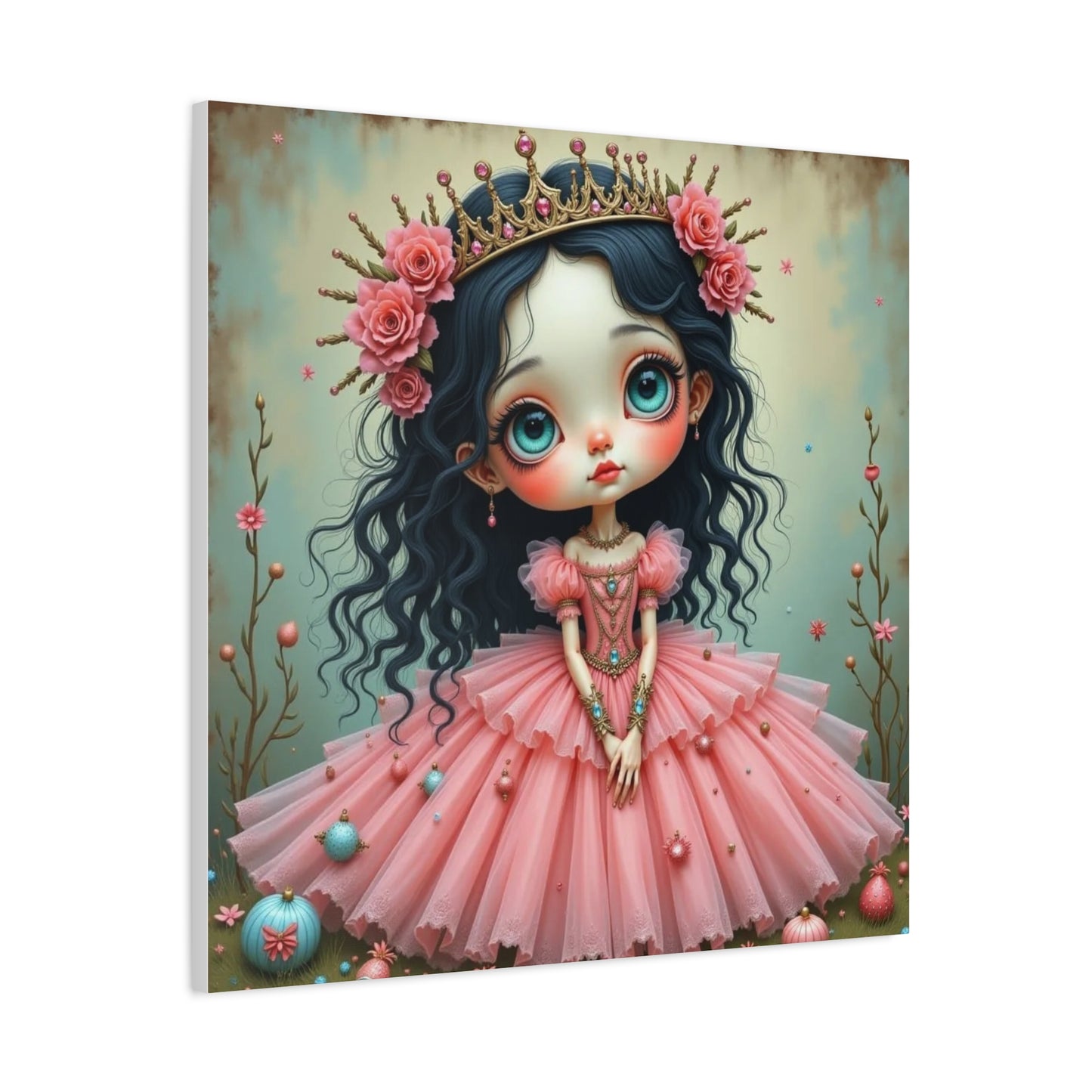 Girl in a Pink Dress Art