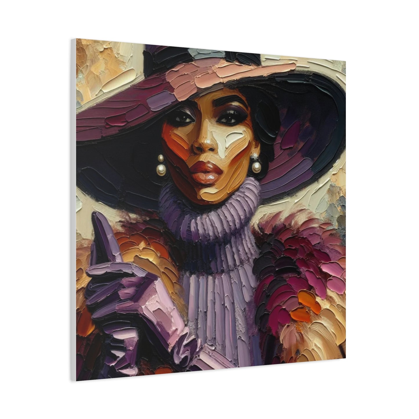Beautiful Black Woman Canvas Art