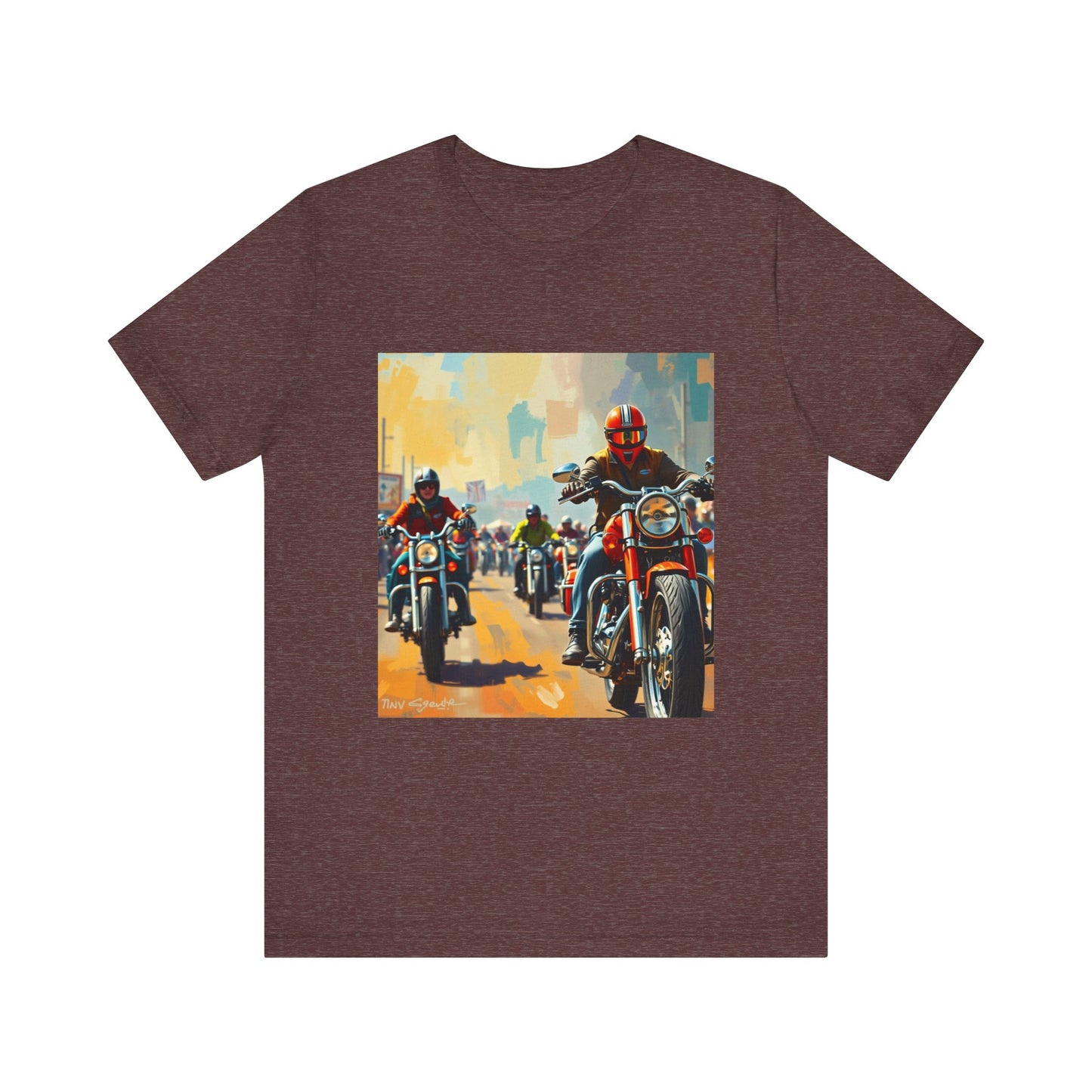 Black Hills Bikers in Sturgis Abstract Tee 1