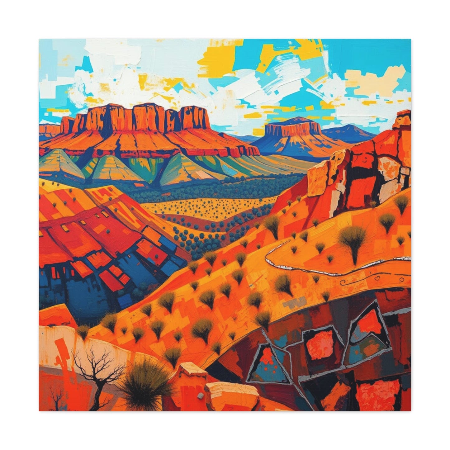Canvas Wall Art - Abstract 2 Black Hills Scenic