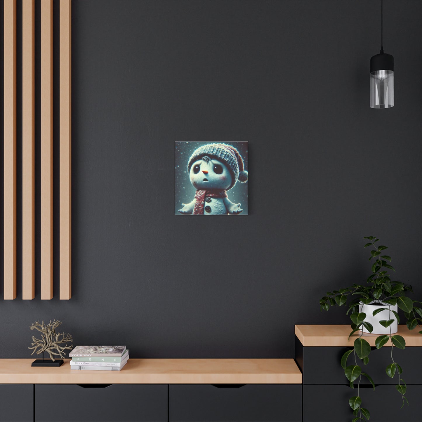 The Little Snowman Abstract Art