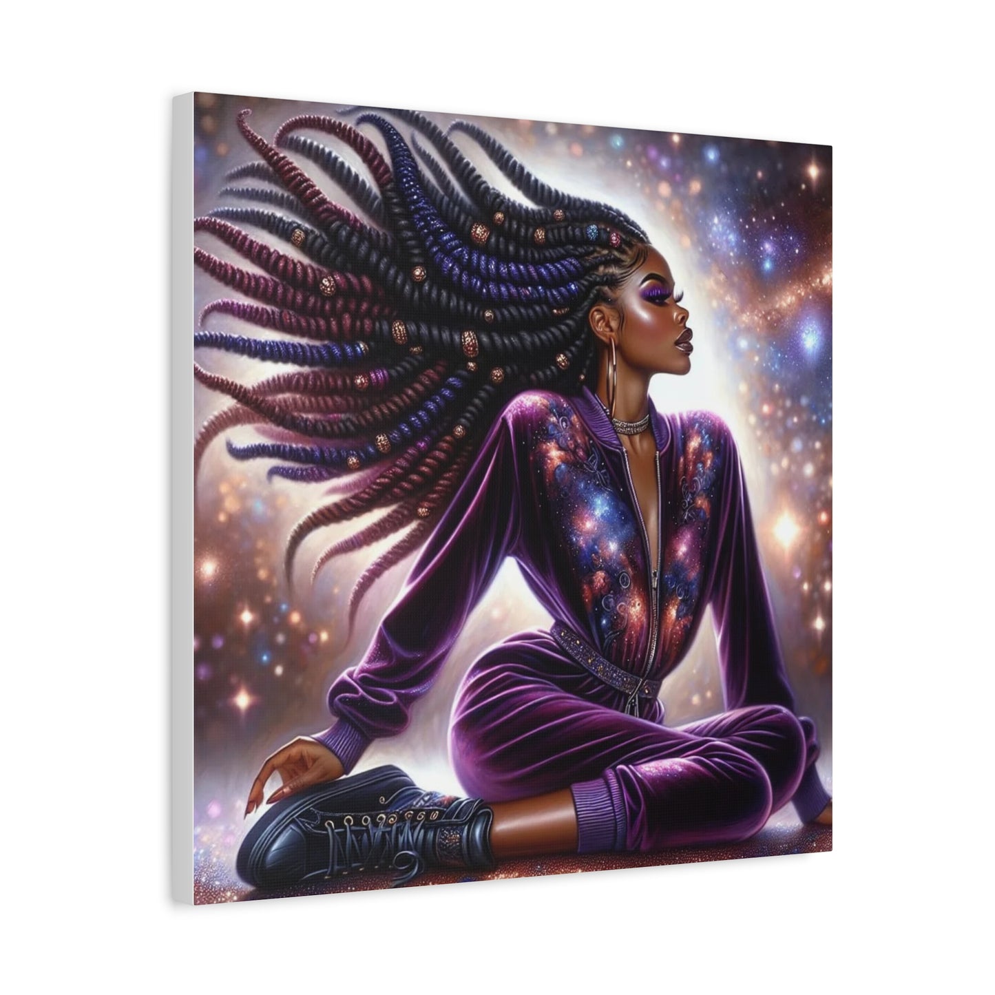Beautiful Black Woman Canvas Art