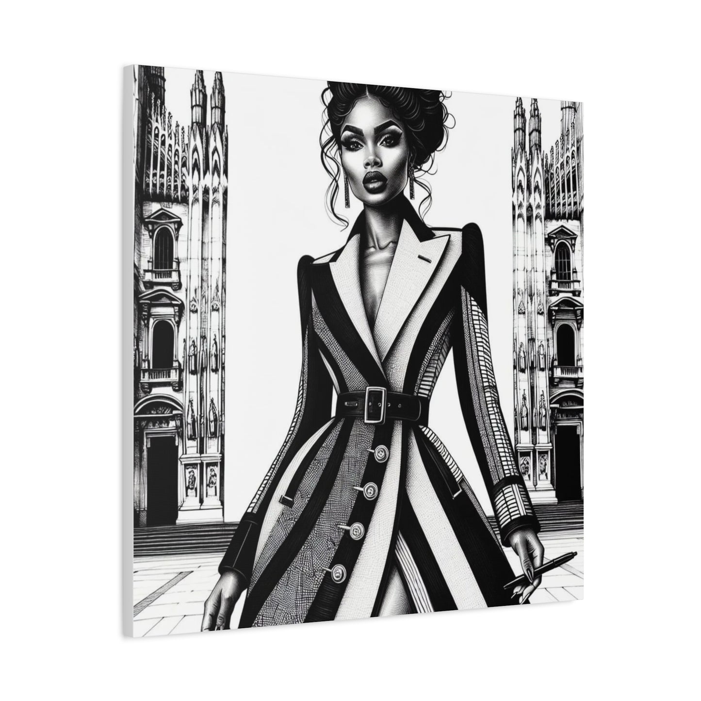Beautiful Black Woman Canvas Art