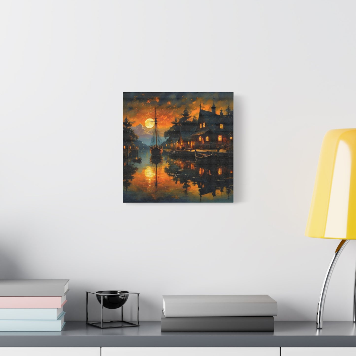 Wall Art - Harbor Glow Matte Canvas